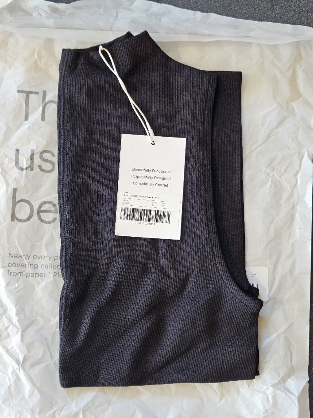 Luxe Rib Funnel-Neck Tank - Picture 5 of 7